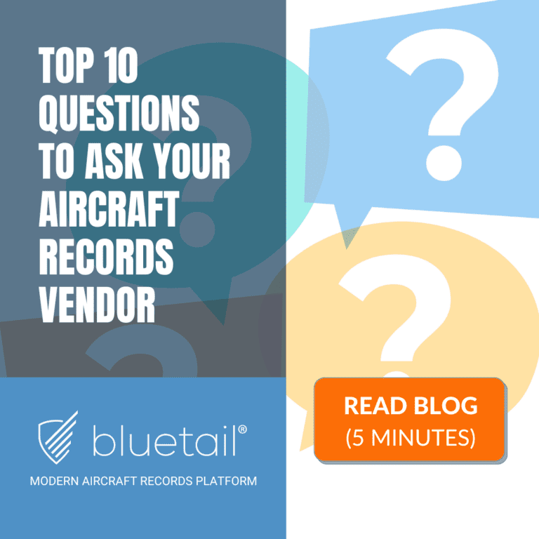 10 questions ask aircraft records vendor