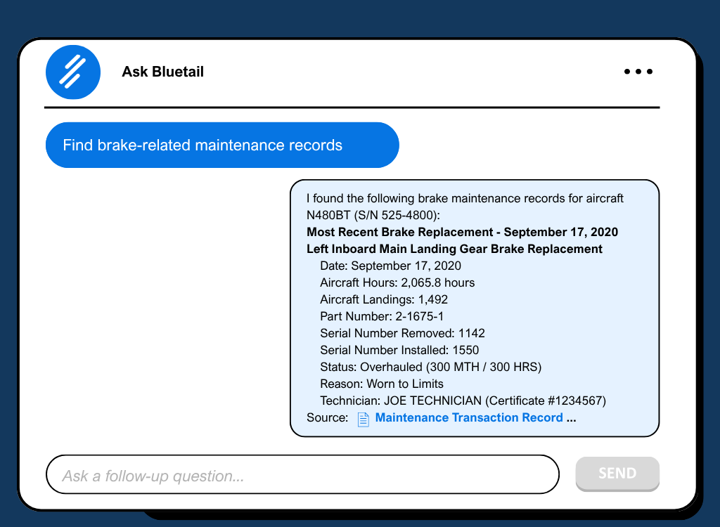 Ask Bluetail Conversation