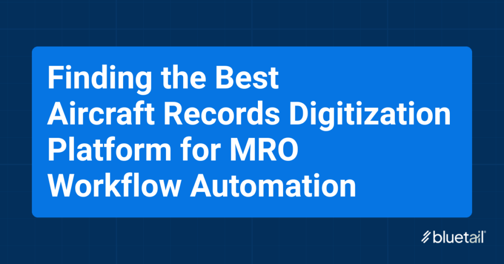 Finding the Best Aircraft Records Digitization Platform for MRO Workflow Automation Title Image