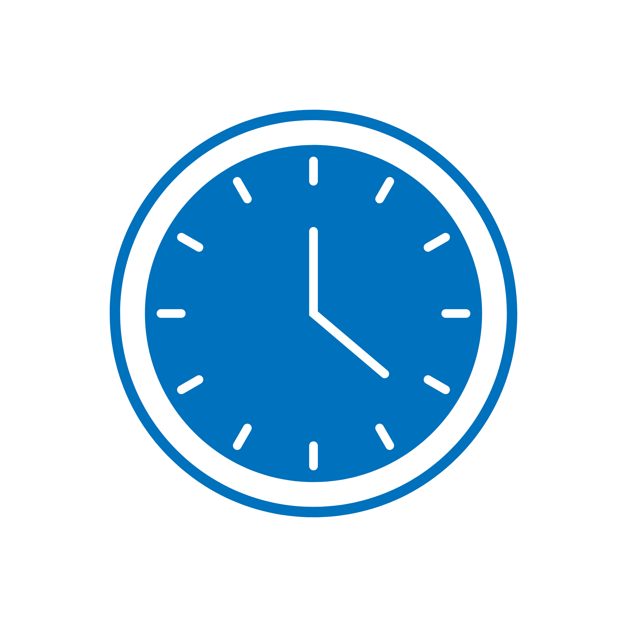 Time Icon in blue