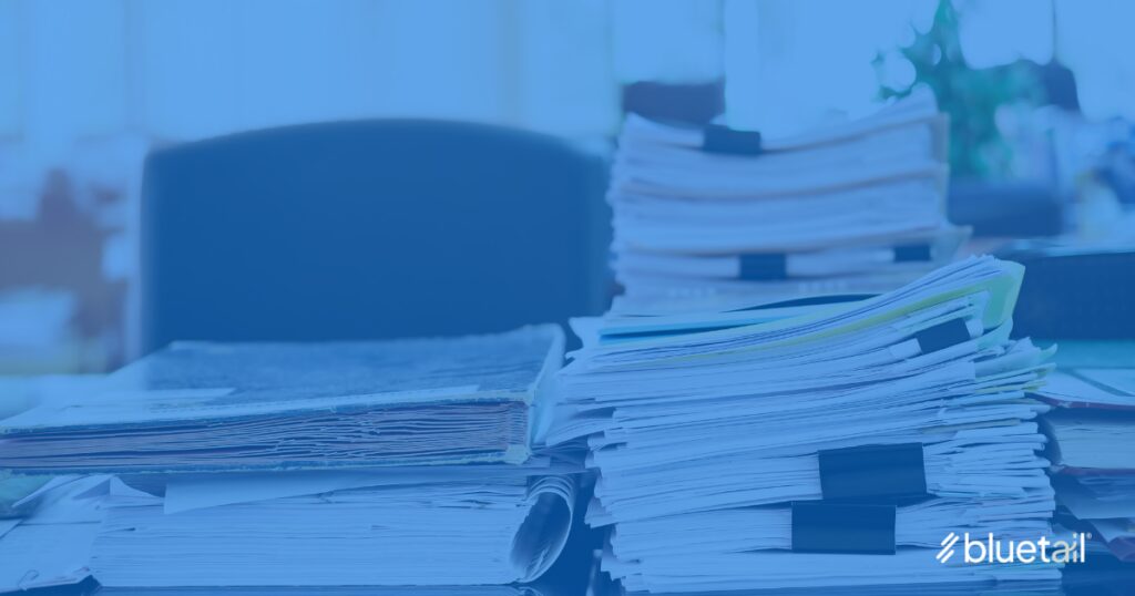 A stack of aircraft records waiting for a conformity 